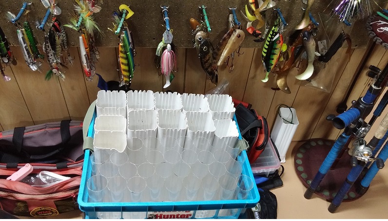 diy 5gal bucket fishing lure storage