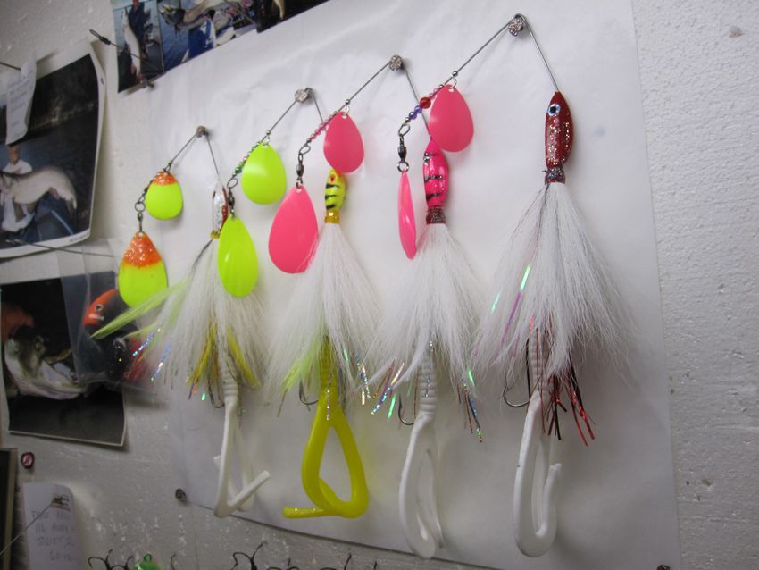 MuskieFIRST  Tallywacker Tail blades » Basement Baits and Custom Lure  Painting » More Muskie Fishing