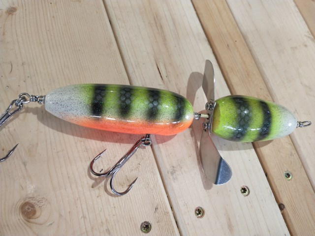 MuskieFIRST Some More Baits! » Basement Baits and Custom Lure