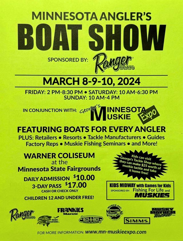 MuskieFIRST Minnesota Muskie Expo March 8,9 and 10 » General