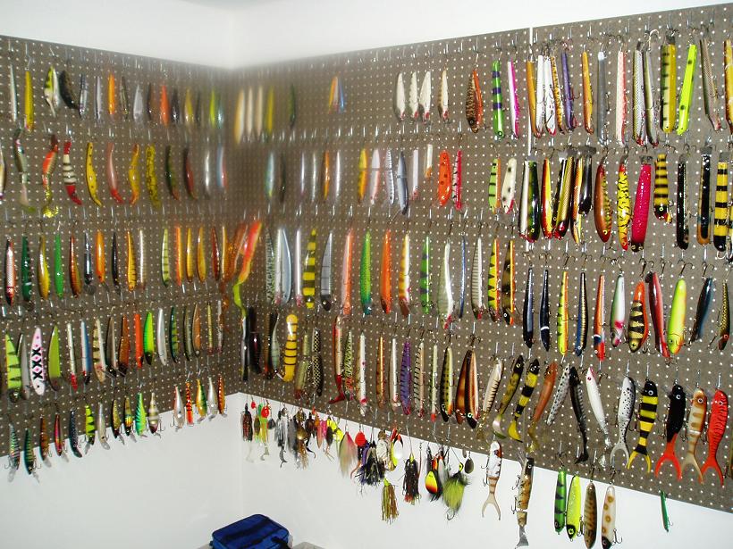 Peg board for fishing storage  Fishing storage, Fishing room