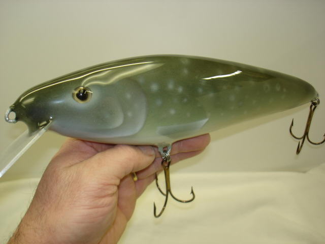 Vintage Fishing Lure Large Cisco Kid Golden Brown 9” Muskie Pike Cabin  Decor 