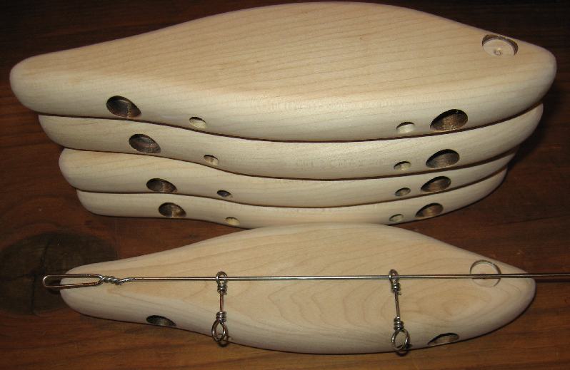 wooden lure blanks with through drill