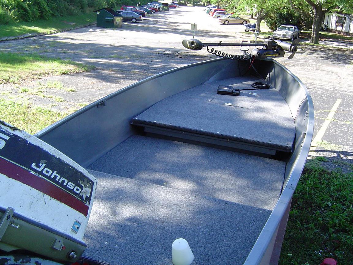 questions about deck for a 14 foot jon boat