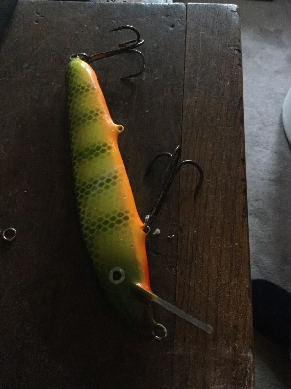 Crane 207 Musky Lure in Green Perch Color