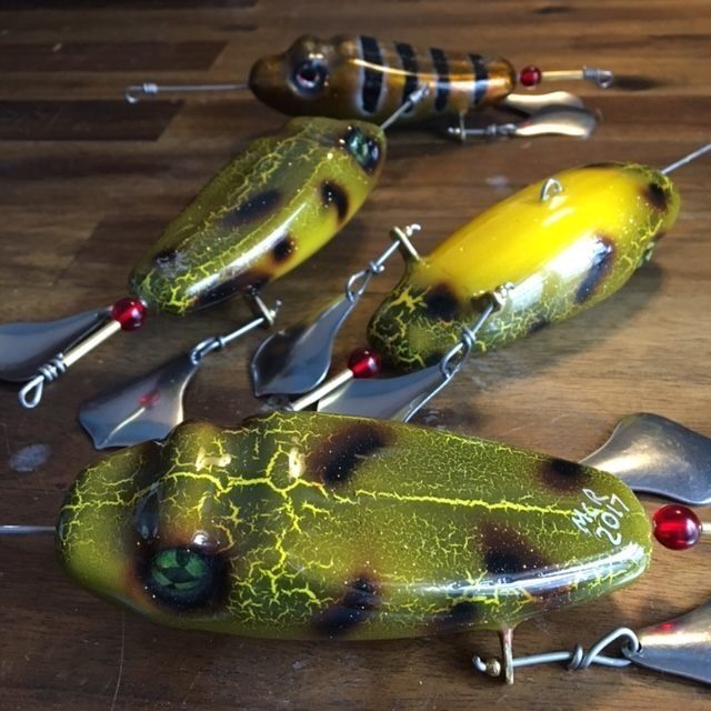 MuskieFIRST  Tallywacker Tail blades » Basement Baits and Custom Lure  Painting » More Muskie Fishing