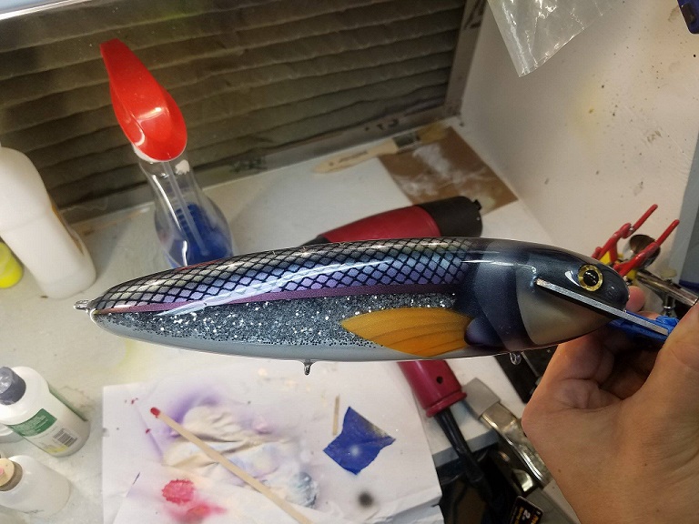 MuskieFIRST  Doing Foil Baits » Basement Baits and Custom Lure Painting »  More Muskie Fishing