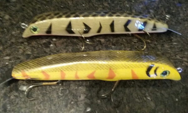 MuskieFIRST  NEW experimental color patterns » Basement Baits and Custom Lure  Painting » More Muskie Fishing