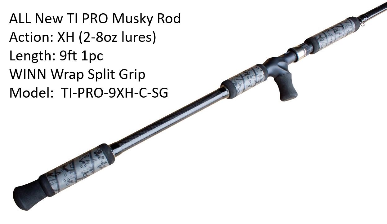 MuskieFIRST  All NEW Revolution Reel Seat Rods from TI & Vexan