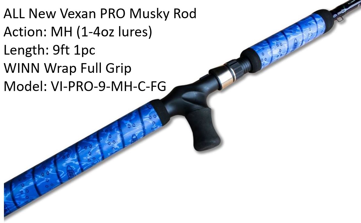 MuskieFIRST  All NEW Revolution Reel Seat Rods from TI & Vexan