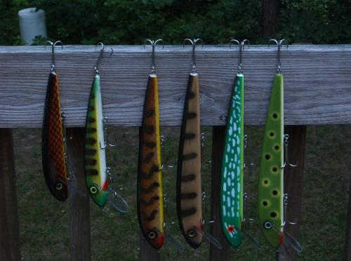 MuskieFIRST  Moski Lures » Basement Baits and Custom Lure Painting » More  Muskie Fishing