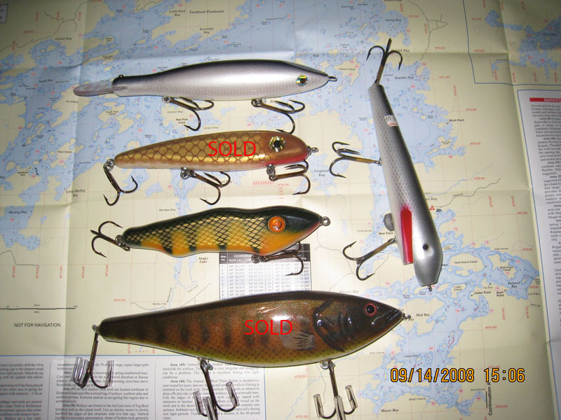 MuskieFIRST  Lures, some hard to find (reduced) » Buy , Sell, and Trade »  Muskie Fishing