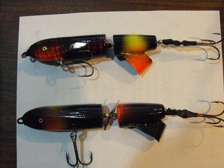 MuskieFIRST  prop topwaters » Basement Baits and Custom Lure