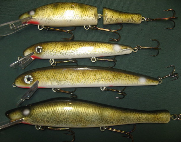 MuskieFIRST  Painting Over Reflective Tape » Basement Baits and Custom Lure  Painting » More Muskie Fishing