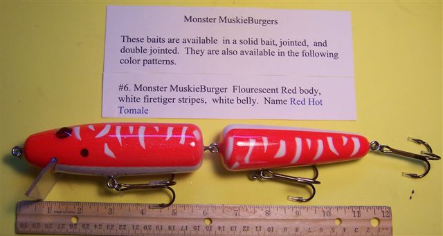 MuskieFIRST  Newest Monster MuskieBurger » Basement Baits and Custom Lure  Painting » More Muskie Fishing