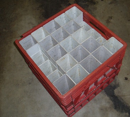 Milk crate / tackle storage