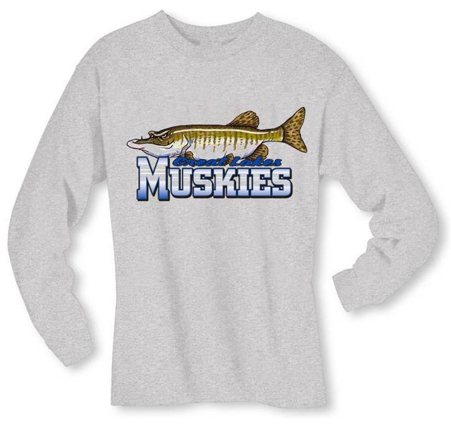 Monster Stalker Men's Fishing Jersey Long Sleeve Musky - One Last