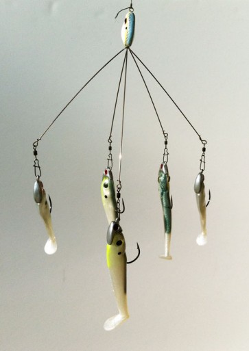 1 Set Umbrella Alabama Trolling Rig Saltwater Bass Walleye with Fishing  Lures