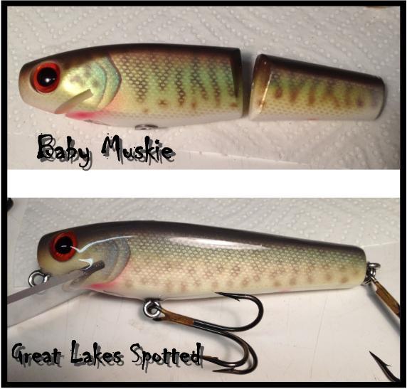 MuskieFIRST  putting the T in the hook » Basement Baits and Custom Lure  Painting » More Muskie Fishing