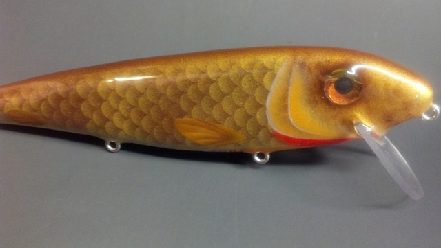 Mega Walleye Gold - Handmade Custom baits for Musky Fishing