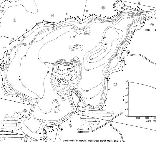 Gile Flowage Fishing Map Muskiefirst | Bombing The Depths » General Discussion » Muskie Fishing