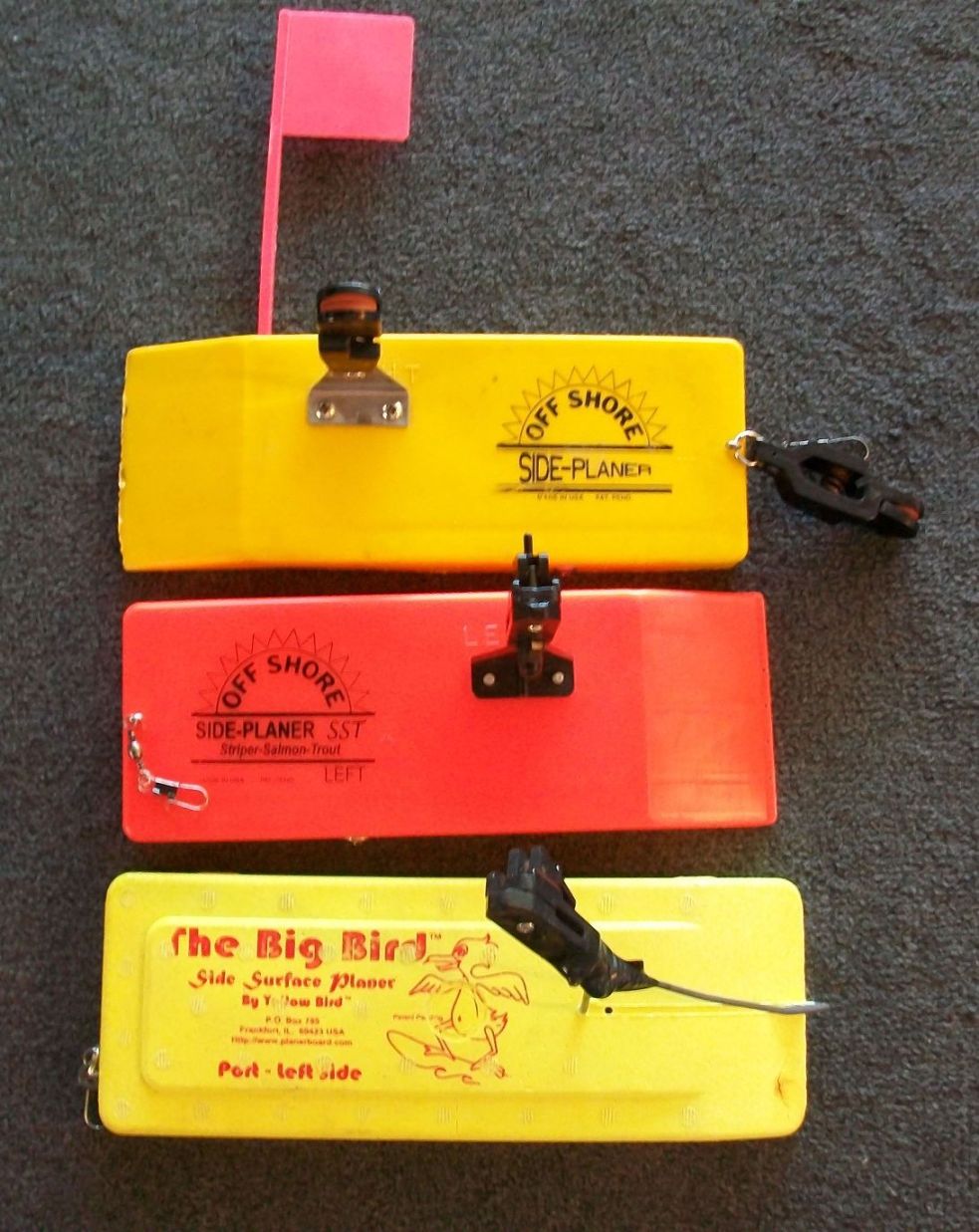 Yellow Bird Fishing Planer Board - (1) 10 - Port (Left) Side