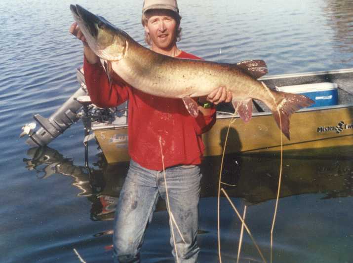 Young angler 'nuts about fishing' reels in 40 inch muskie