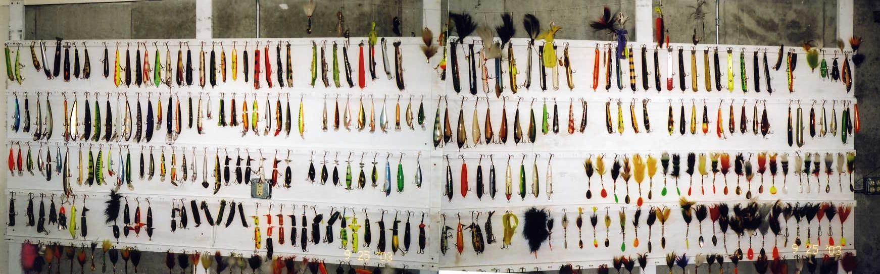 Fishing Lure Showing Stand Bait Display Shelf For Fishing Store or  Collection