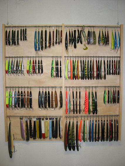 How to Make a Fishing Tackle Wall for Storing Baits 