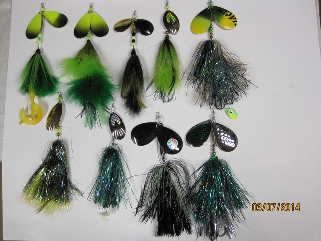 MuskieFIRST  Green bucktails » Lures,Tackle, and Equipment