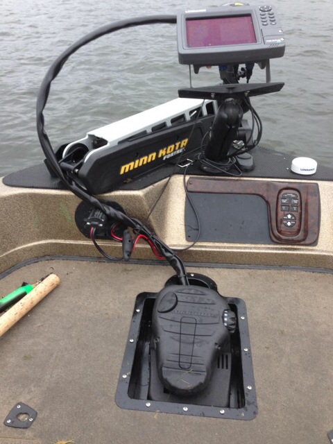 MuskieFIRST  A Cautionary Tale: Installing Recessed Trolling Motor  Footpedal Tray in a Ranger 621 » Muskie Boats and Motors » Muskie Fishing